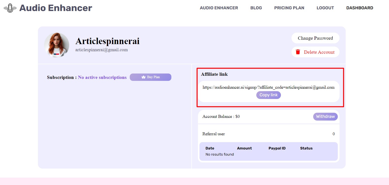 Audioenhancerai Affiliate Program