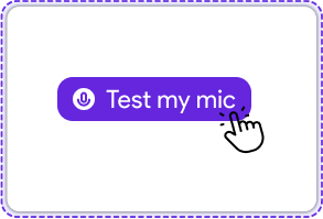Start the mic text Mic Test Online